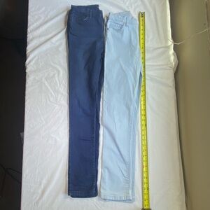 Children’s Place Girls Skinny Jeans in Light and Dark Blue